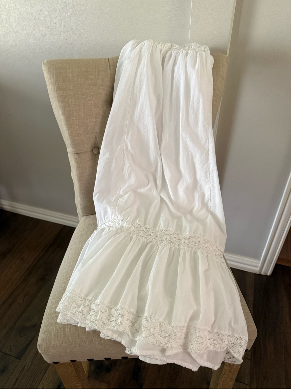 Kimchi Blue White Smocked Strapless Dress - Picture 5 of 6